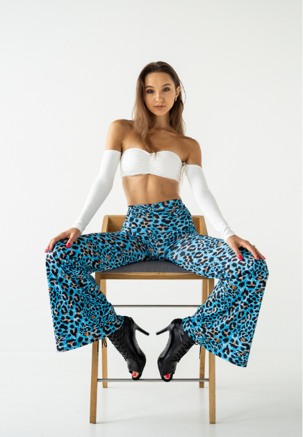 Top opaska z długim rękawem biały